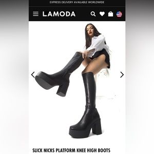 Lamoda Platform knee high boots. Never worn before! Brand new.